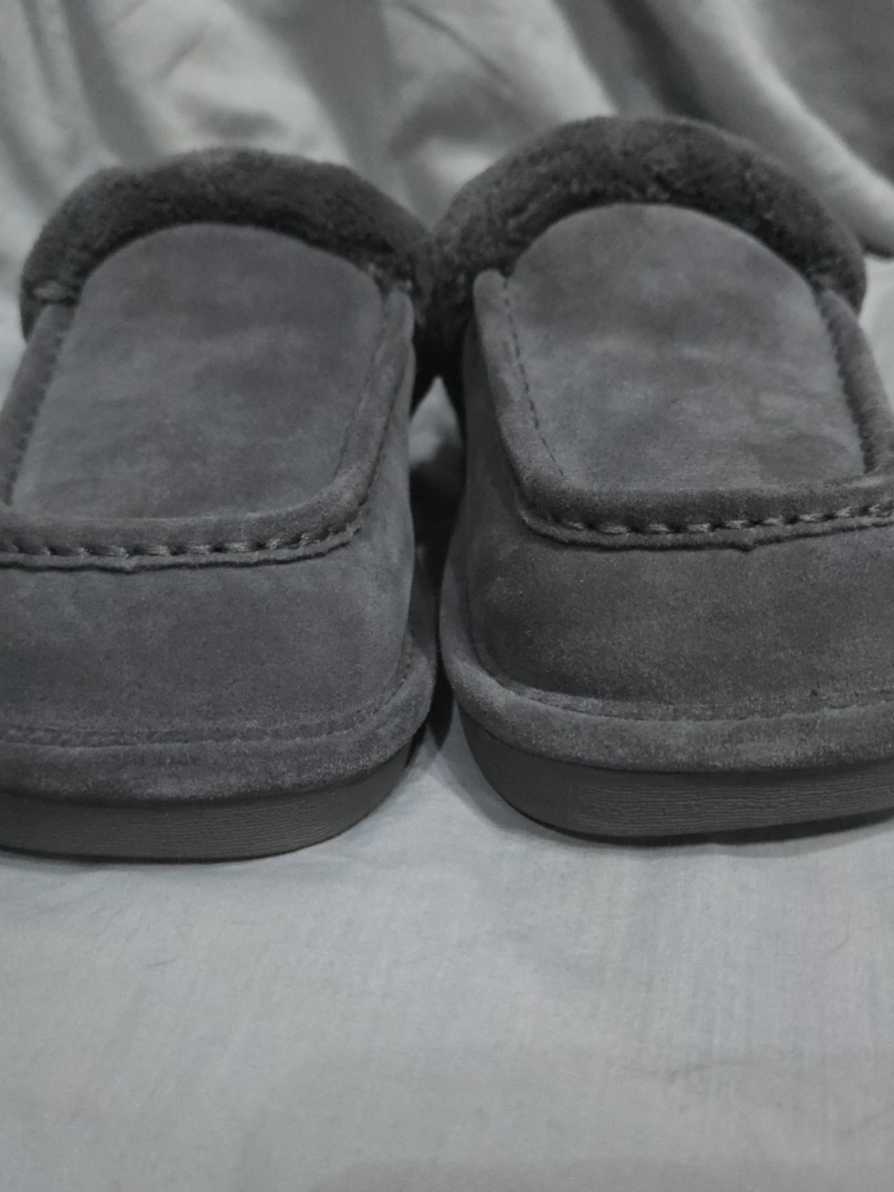 Men's Gray Suede Slip-On Loafers - Picture 3 of 8